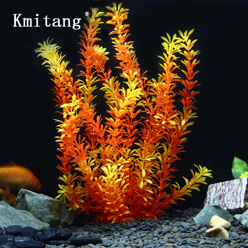 Aquarium Marine Tank - Plantas Tropicales Artificiales de 100cm, Hierba