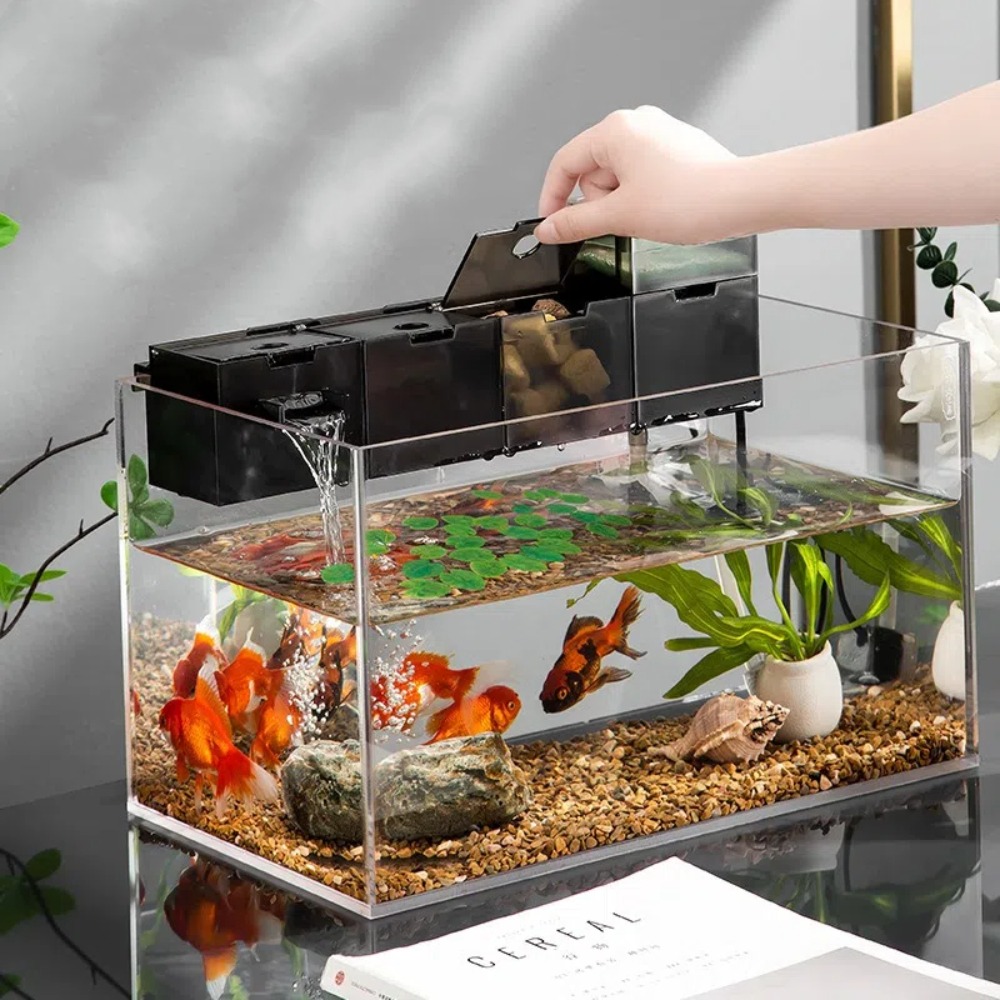 Marine Aquarium Overflow Box - Filtro de Acuario Externo Tres en