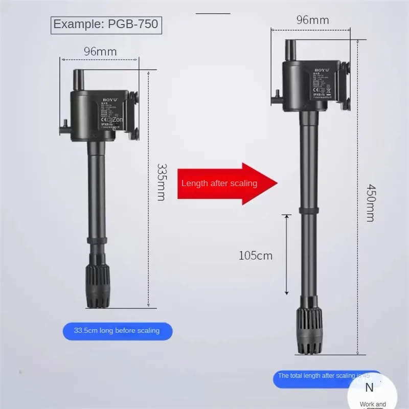 Boyu-filtro de oxígeno silenci - Marine Aquarium Overflow Box reseña y precio
