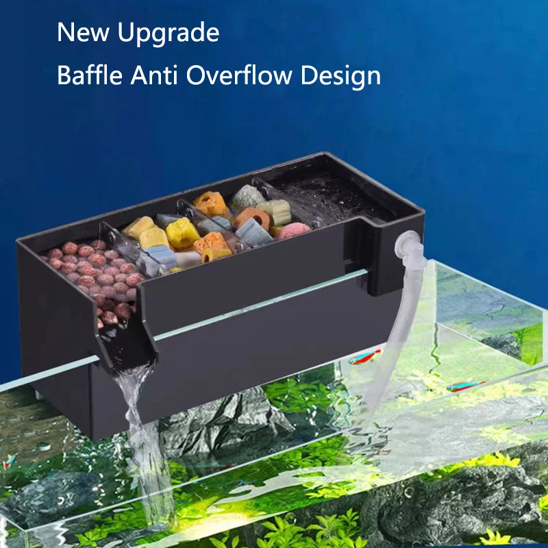 Caja de filtro externo para pe - Marine Aquarium Overflow Box reseña y precio