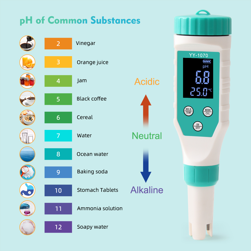 Medidor de pH de salinidad 7 e - Marine Aquarium Water Testing reseña y precio