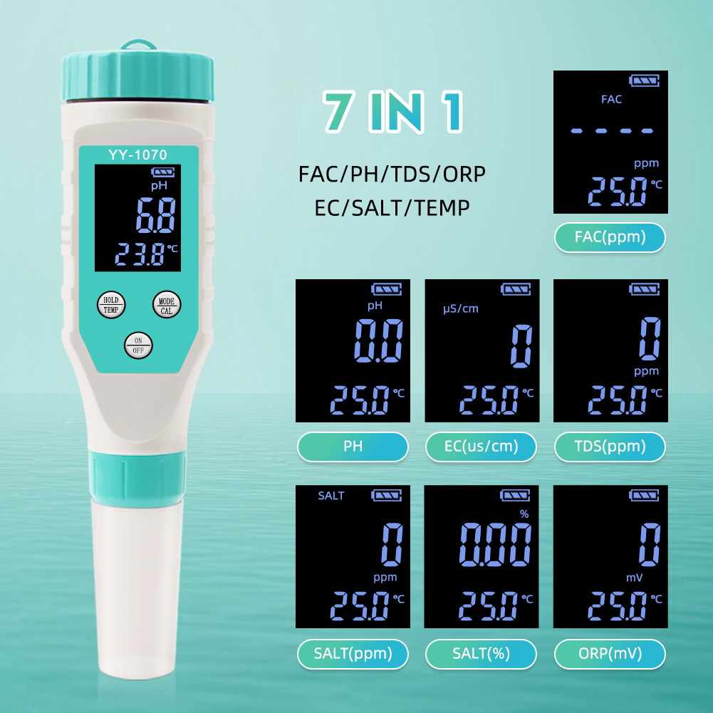 Medidor de pH de salinidad 7 e - Marine Aquarium Water Testing reseña y precio