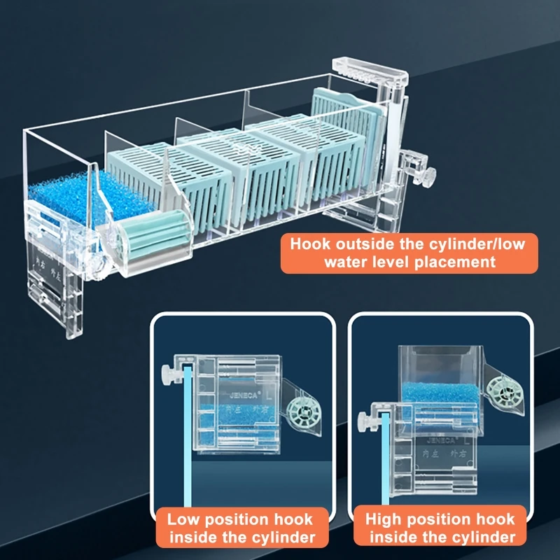 Rodillo de filtro de cascada m - Marine Aquarium Overflow Box reseña y precio